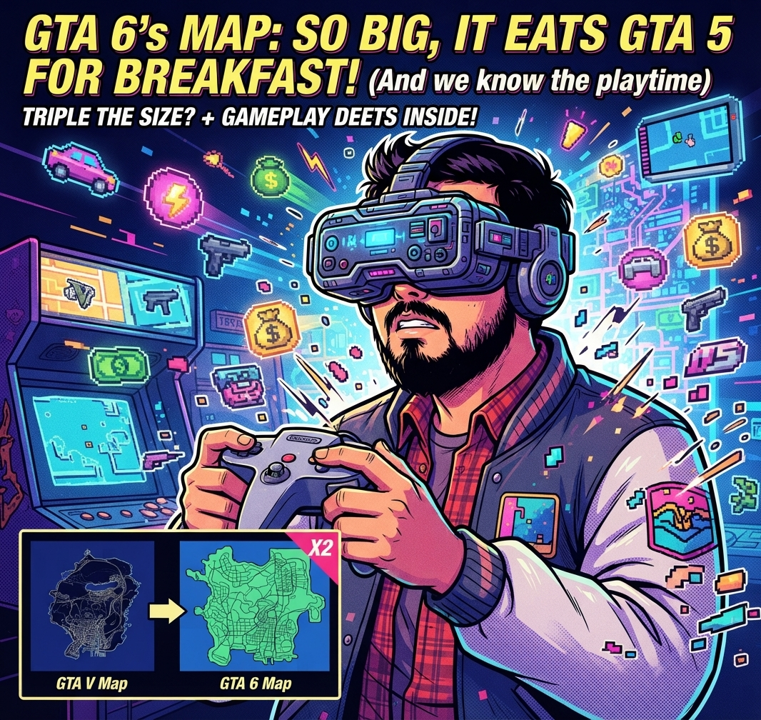 GTA 6 VEM AÍ: O MAPA GIGANTESCO QUE VAI FAZER VOCÊ ESQUECER A VIDA SOCIAL! 🎮🔥