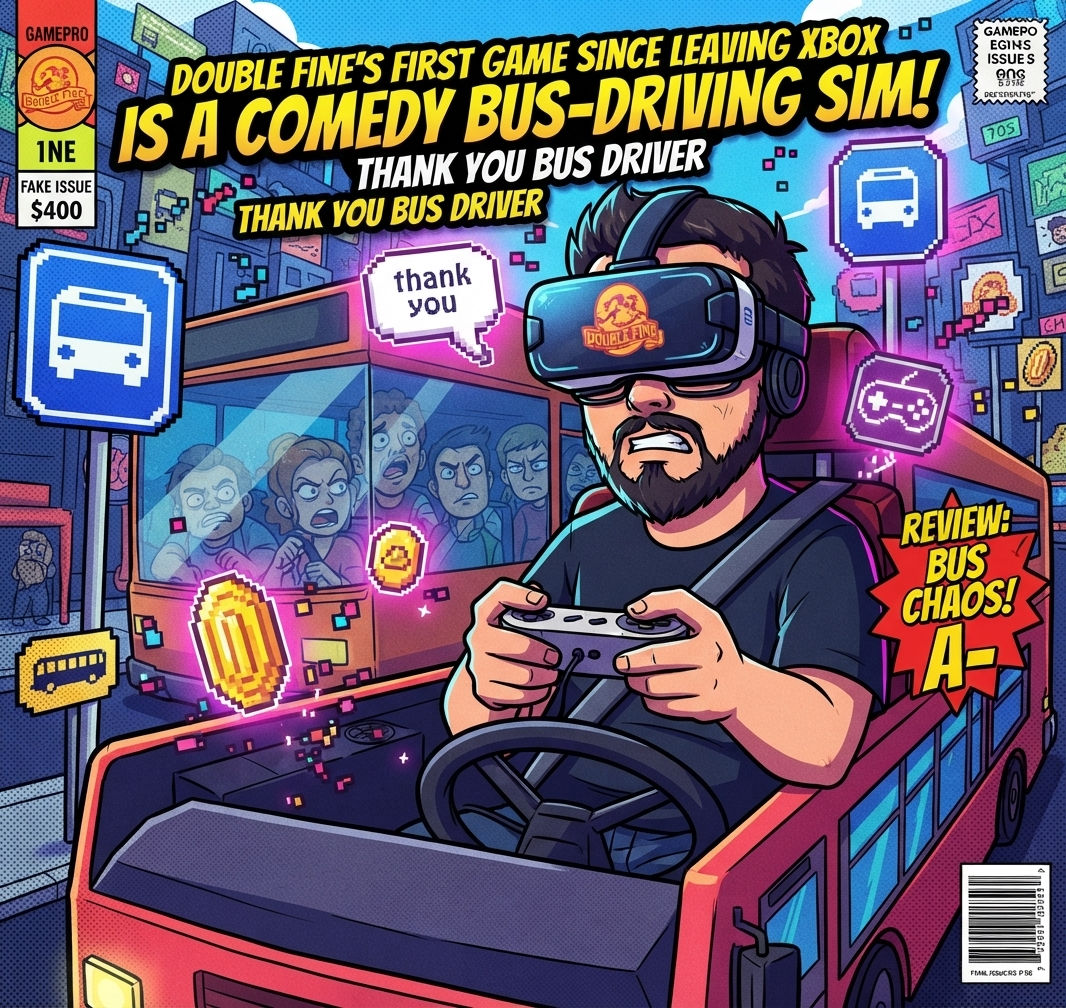 SEGURA ESSA PASSAGEM: A DOUBLE FINE VAI TE COLOCAR NO BANCO DO MOTORISTA E A VIAGEM VAI SER LOUCA! 🚌🎮
